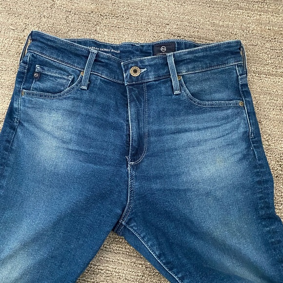AG Farrah Skinny Ankle Jeans with Raw Hem - Picture 3 of 7